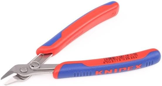 Knipex 78 06 125 SB Electronic Super Knips VDE Insulated with Multi-Component Grips, 125 mm Length