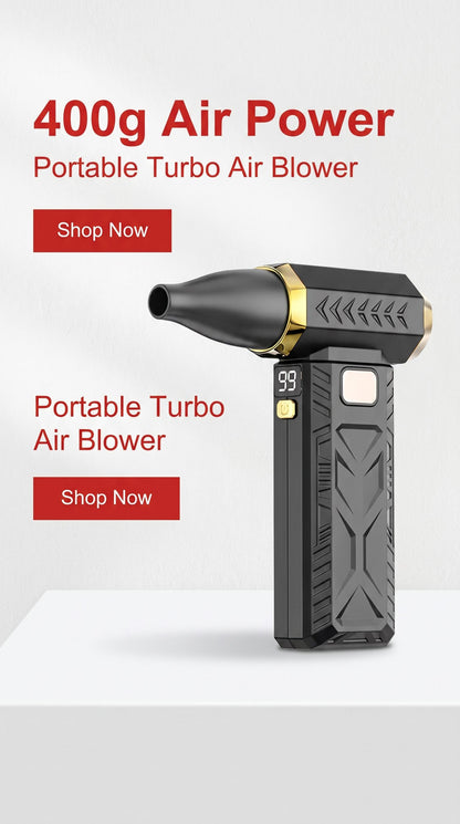 Portable Turbo Air Blower – Rechargeable Dust Cleaner