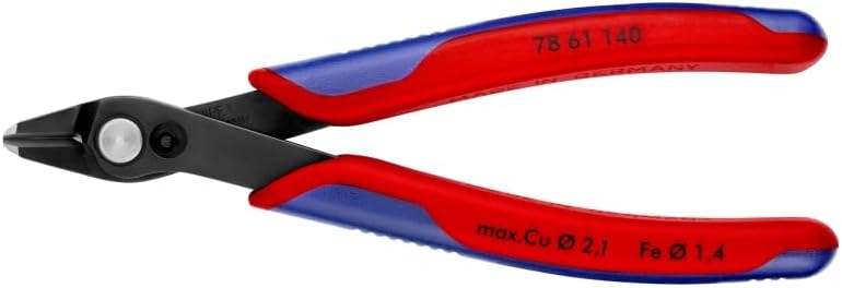 Knipex 78 06 125 SB Electronic Super Knips VDE Insulated with Multi-Component Grips, 125 mm Length