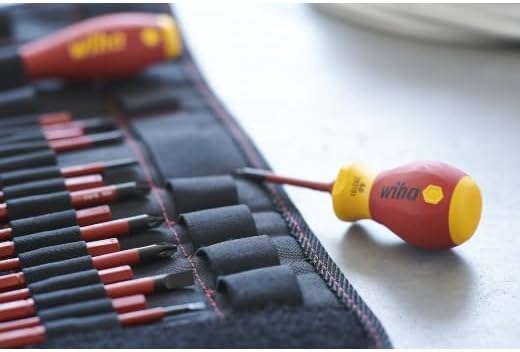 Wiha slimVario 1000V Screwdriver and Bit 18-Piece Set, Assorted