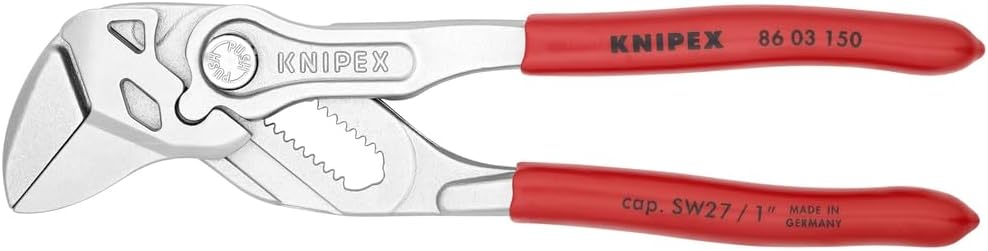 KNIPEX Tools - 3 Piece Pliers Wrench Set (6, 7, 10) (9K008045US), Red