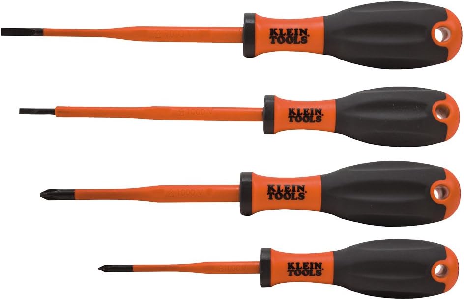 Klein Tools Ergonomic Insulated Screwdriver Set (4 Piece)