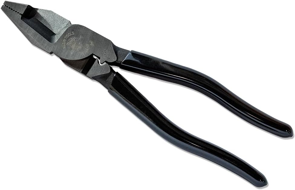 Klein Tools A-12098AEINSBP Insulated Lineman Plier & Cutting Nipper Combo Pack, 1000V Rated, IEC & ASTM Certified, Comfort Grip with Thumbguard, For Cutting ACSR, Screws, Nails and Hardened Wires