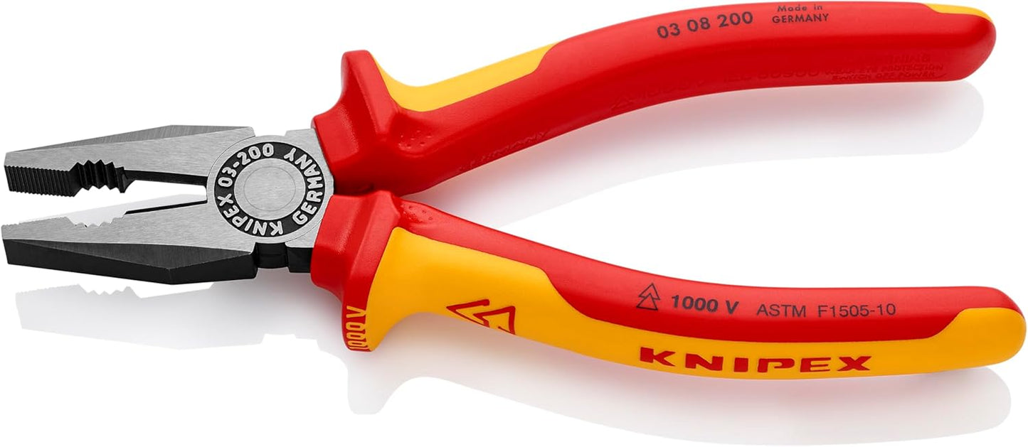 Knipex 03 08 200 SBA Combination Pliers 1000V Insulated
