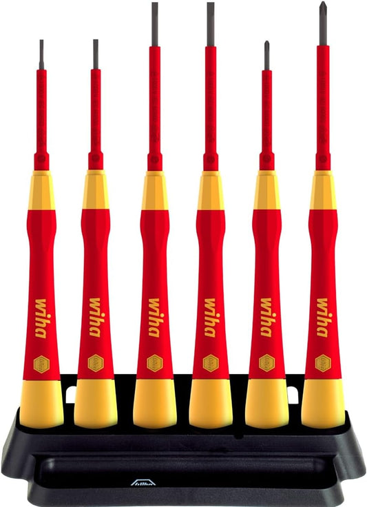 Wiha PicoFinish 1000V Slotted/Phillips Fine Screwdriver 6-Piece Set