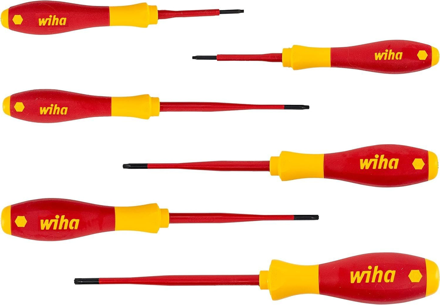 Wiha 38362 Electric SlimFix SoftFinish Screwdriver Set (6-Pieces)