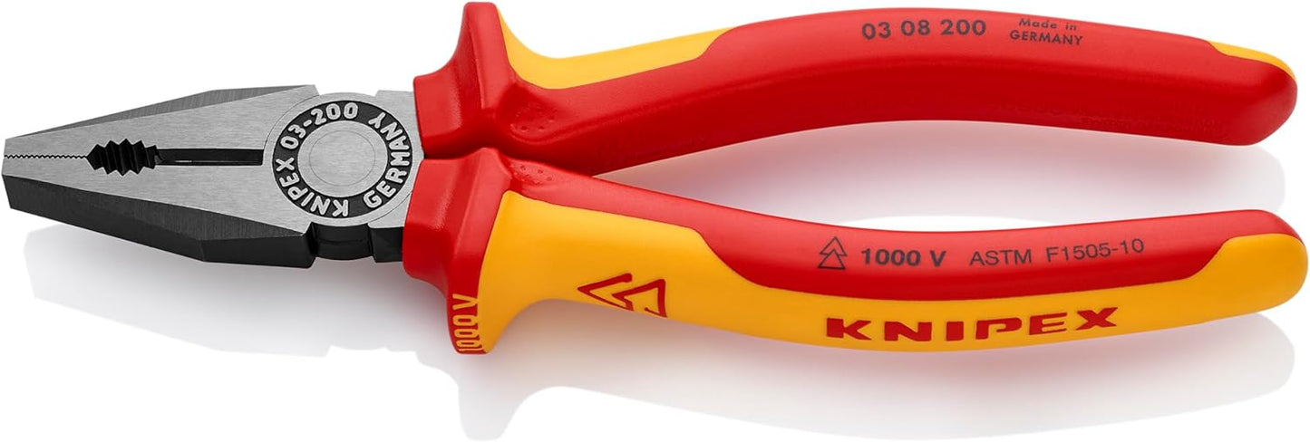 Knipex 03 08 200 SBA Combination Pliers 1000V Insulated