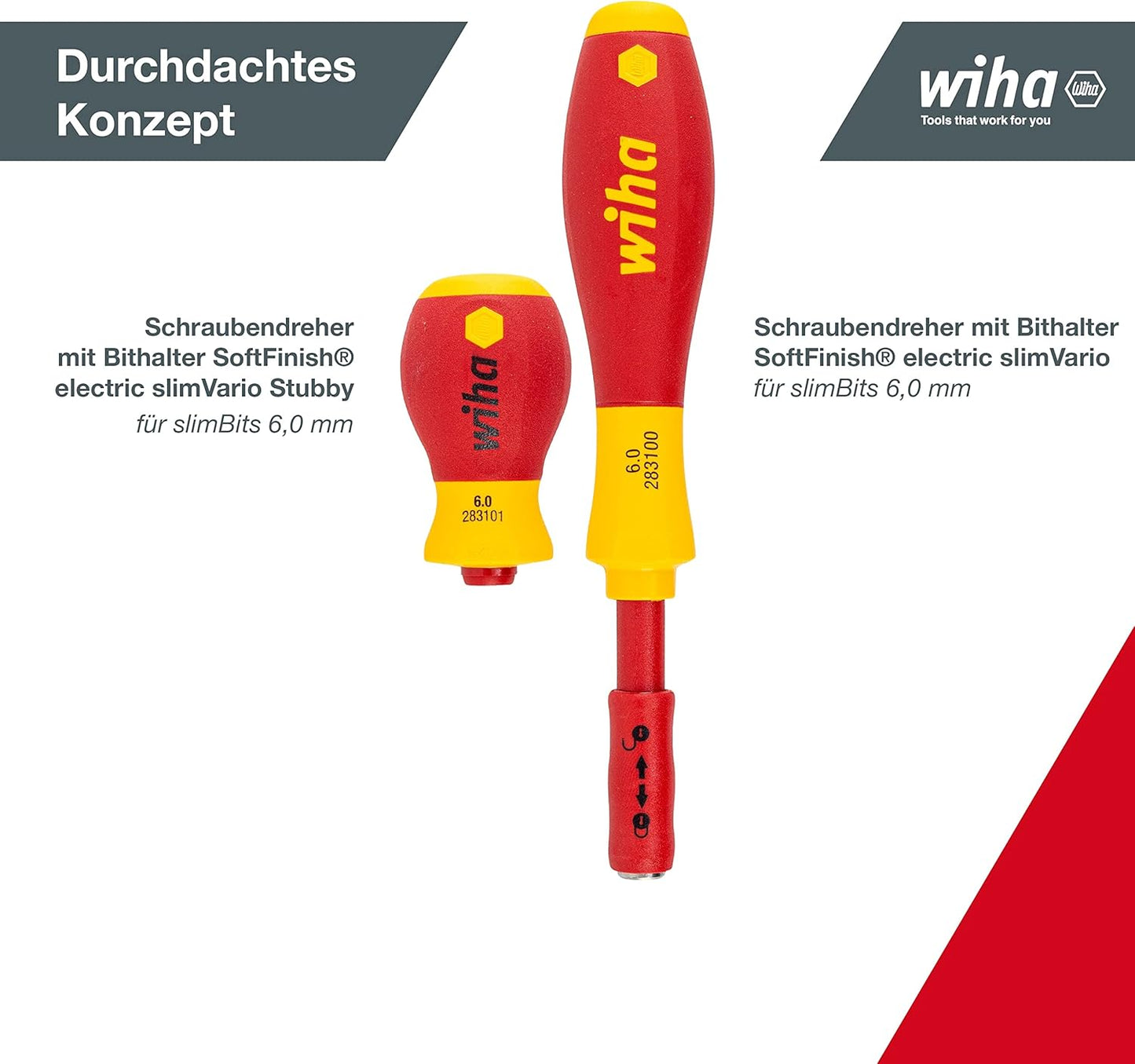 Wiha slimVario 1000V Screwdriver and Bit 18-Piece Set, Assorted