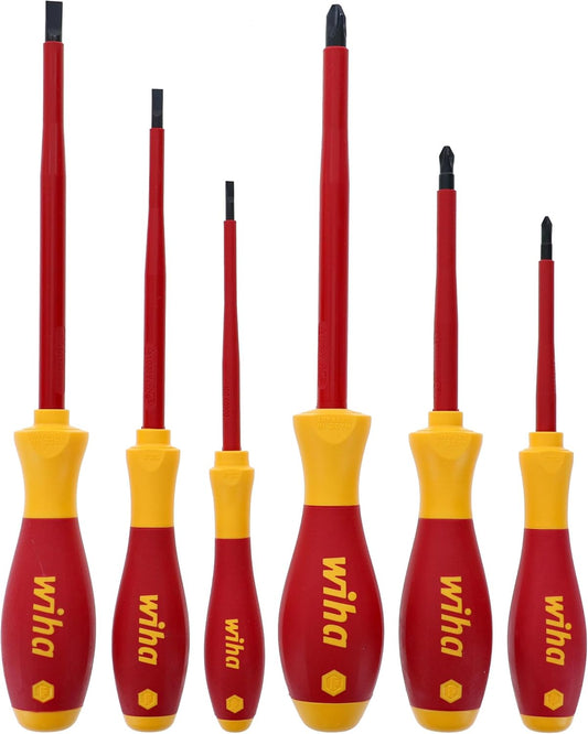 Wiha 32094 Slotted and Phillips Insulated Screwdriver Set, 1000 Volt, 13 Piece