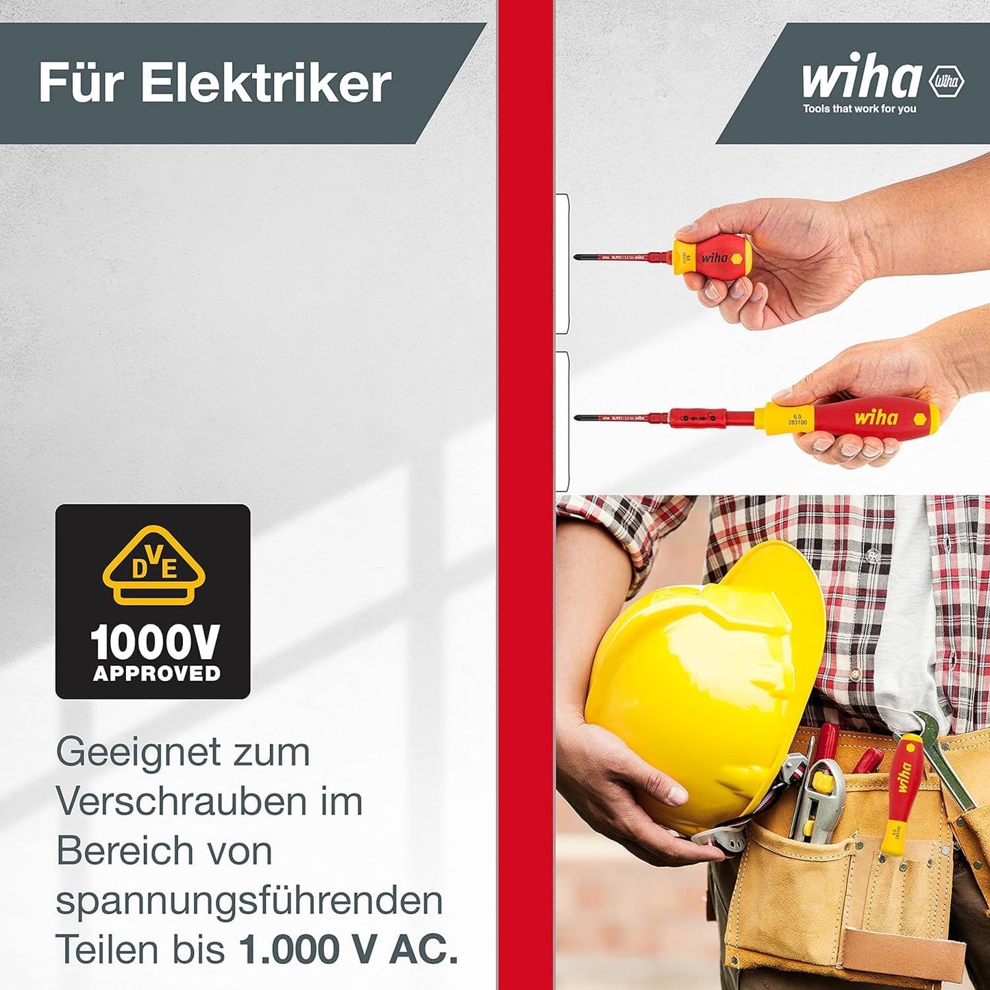 Wiha slimVario 1000V Screwdriver and Bit 18-Piece Set, Assorted