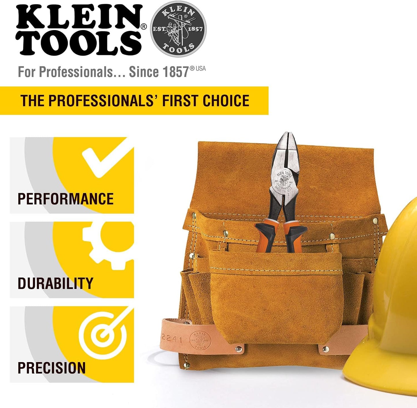 Klein Tools A-12098AEINSBP Insulated Lineman Plier & Cutting Nipper Combo Pack, 1000V Rated, IEC & ASTM Certified, Comfort Grip with Thumbguard, For Cutting ACSR, Screws, Nails and Hardened Wires