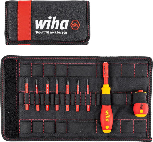Wiha slimVario 1000V Screwdriver and Bit 18-Piece Set, Assorted