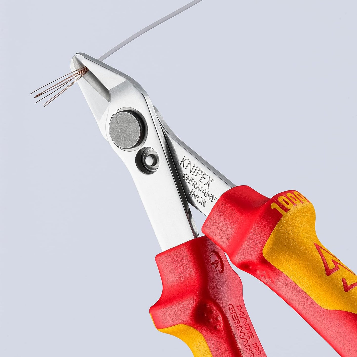 Knipex 78 06 125 SB Electronic Super Knips VDE Insulated with Multi-Component Grips, 125 mm Length