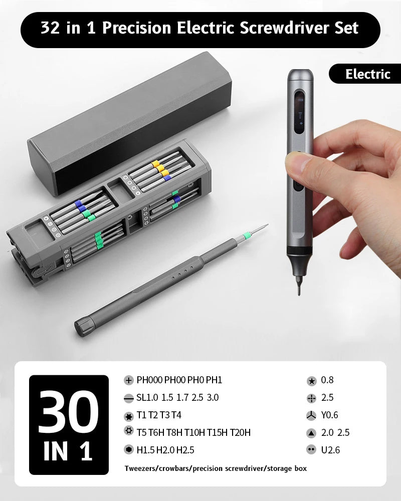 Ultimate 46-in-1 Precision Screwdriver Set for Electronics Repair - Magnetic Torx, Hex, Phillips & More