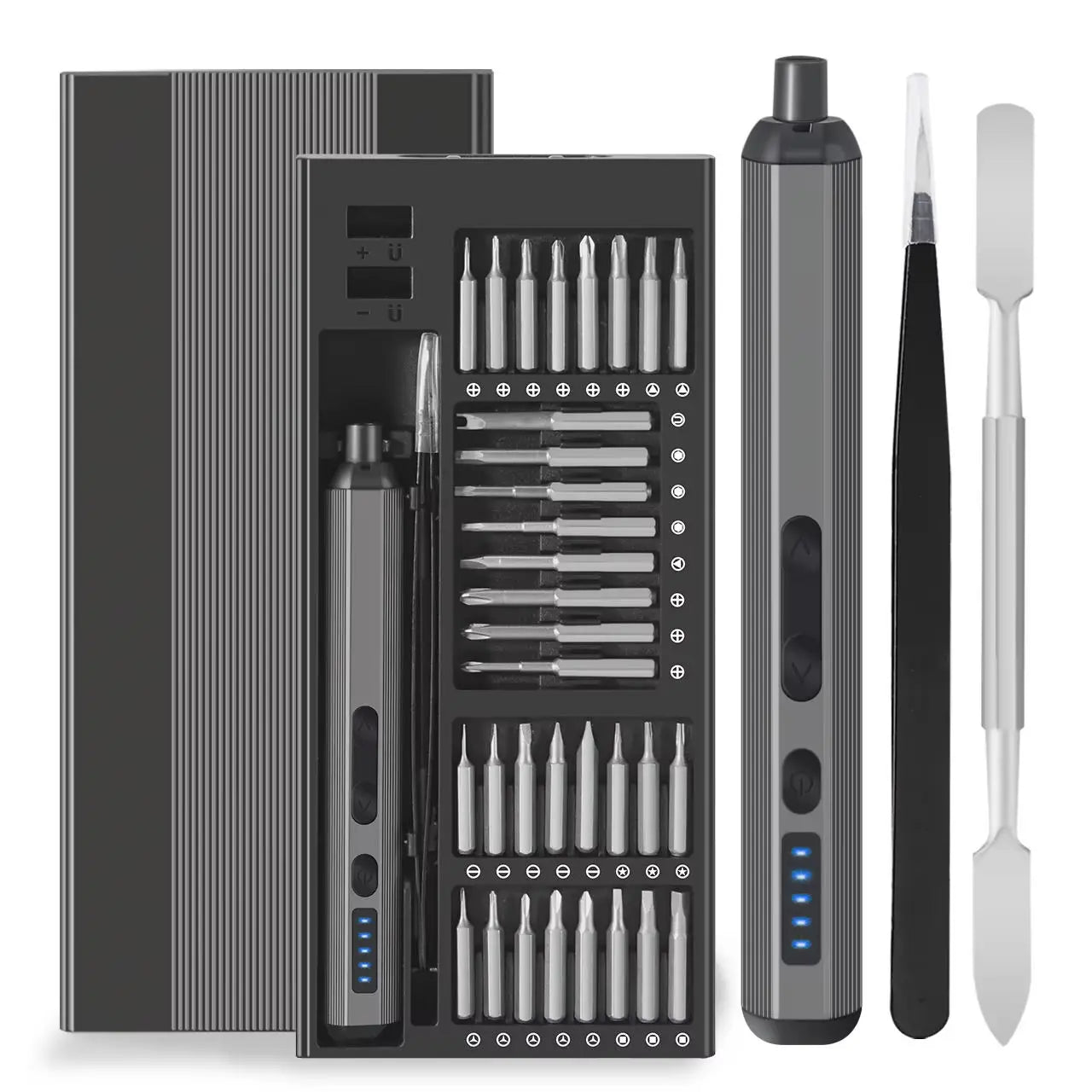 Ultimate 68-in-1 Electric Precision Screwdriver Set with 5 Adjustable Torque Settings and Magnetic Tool Storage for All Your DIY Needs