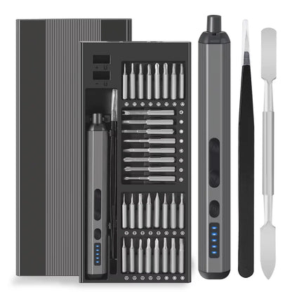 Ultimate 68-in-1 Electric Precision Screwdriver Set with 5 Adjustable Torque Settings and Magnetic Tool Storage for All Your DIY Needs