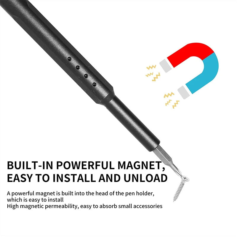 Ultimate 46-in-1 Precision Screwdriver Set for Electronics Repair - Magnetic Torx, Hex, Phillips & More