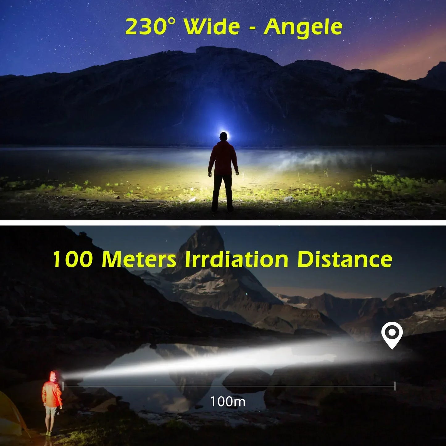 Illuminate Your Adventures with the COB LED Headlamp - USB Rechargeable, Motion Sensor, and 5 Versatile Lighting Modes!