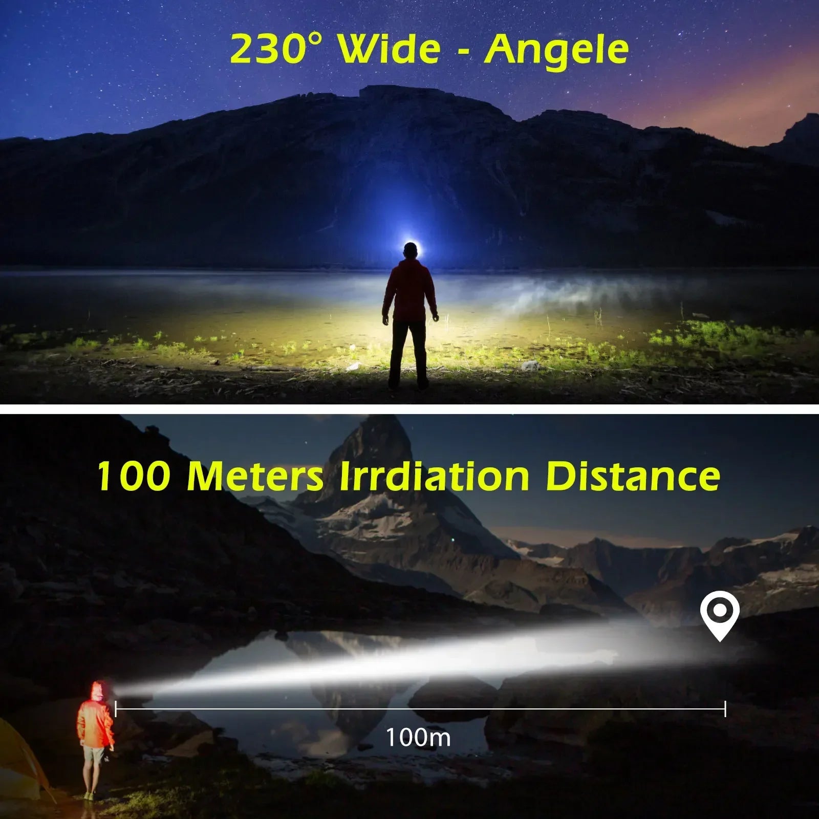 Illuminate Your Adventures with the COB LED Headlamp - USB Rechargeable, Motion Sensor, and 5 Versatile Lighting Modes!