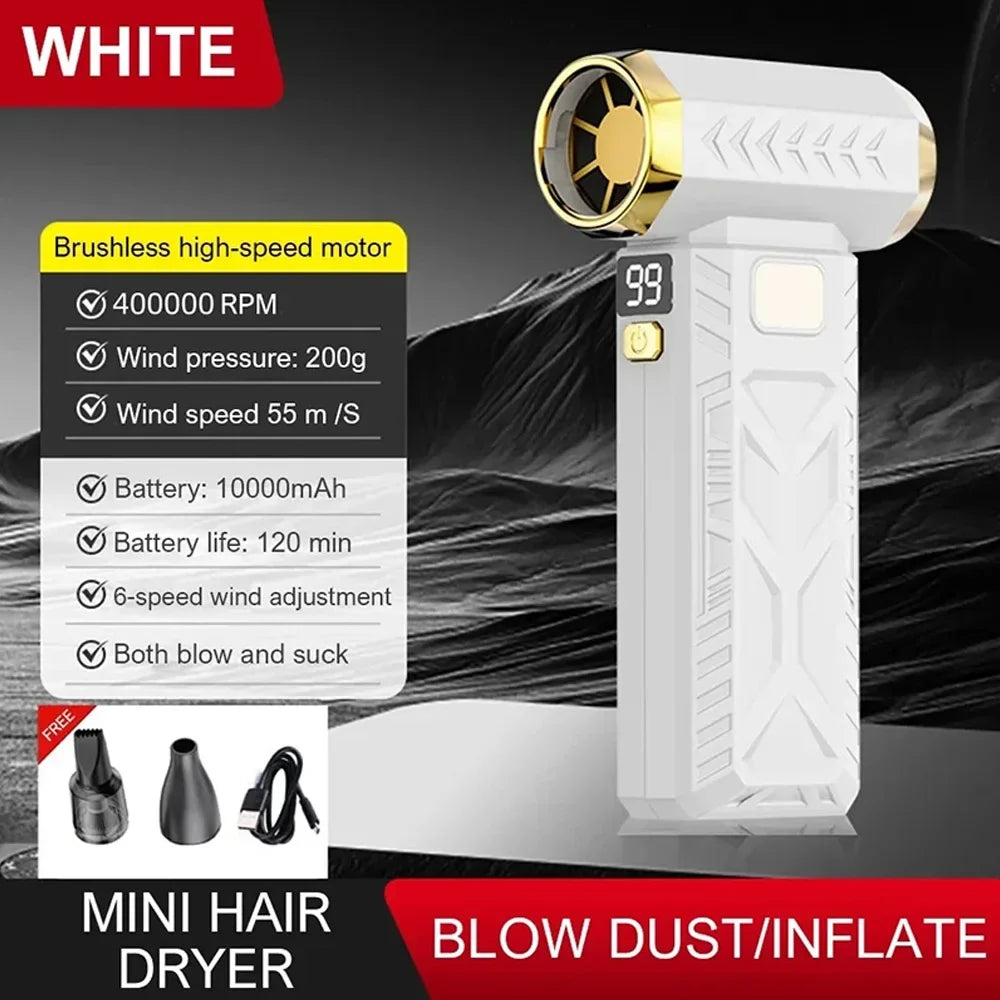 Portable Turbo Air Blower – Rechargeable Dust Cleaner