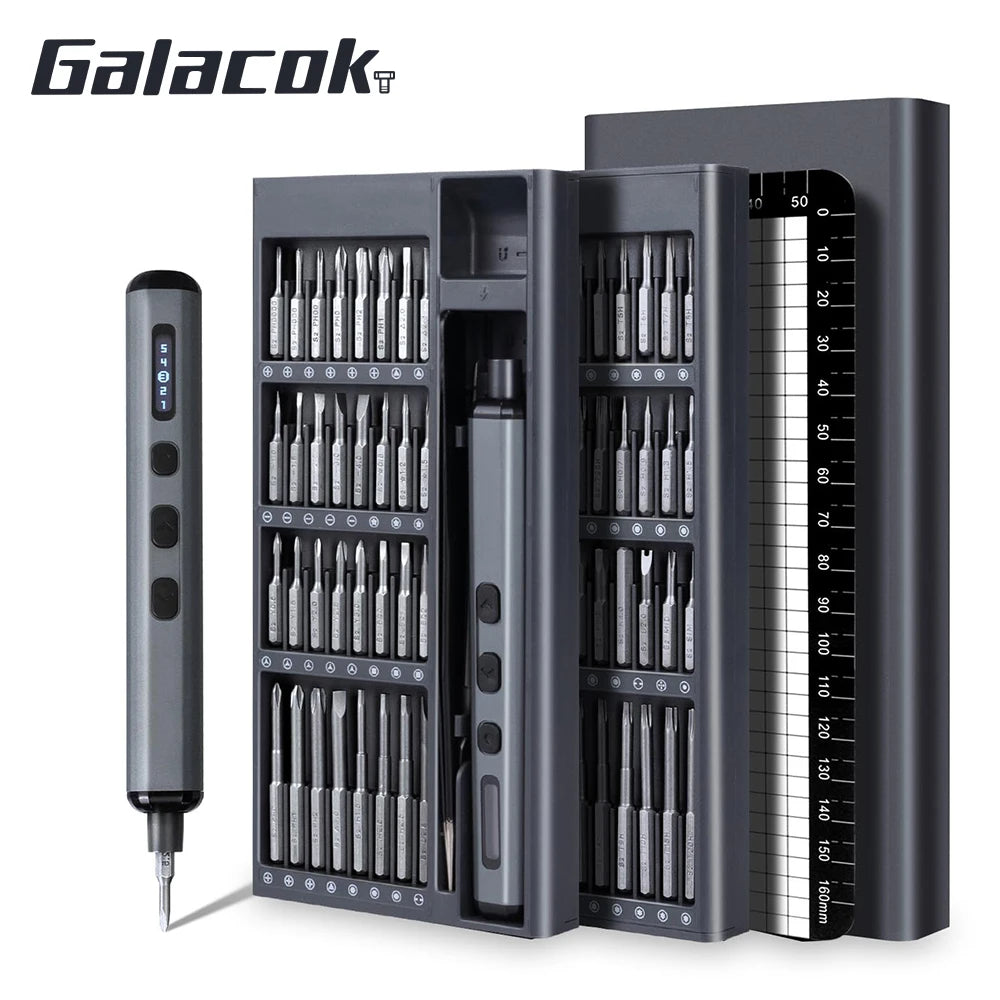 Ultimate 68-in-1 Electric Precision Screwdriver Set with 5 Adjustable Torque Settings and Magnetic Tool Storage for All Your DIY Needs