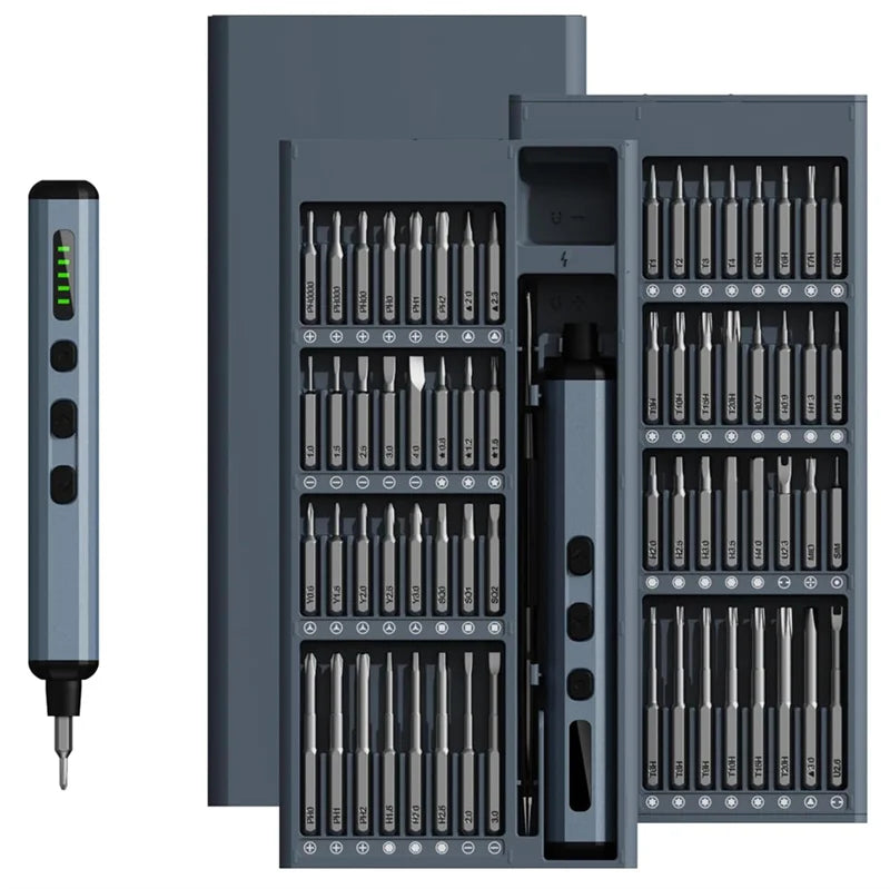 Ultimate 68-in-1 Electric Precision Screwdriver Set with 5 Adjustable Torque Settings and Magnetic Tool Storage for All Your DIY Needs