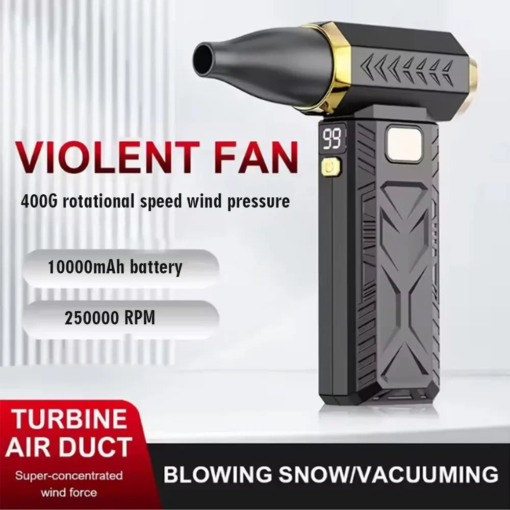 Unleash Power with the M18 Brushless Turbo Blower: 400000RPM Portable Dust Cleaner for All Your Renovation Needs