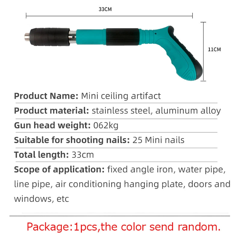 Effortless Home Improvement with the Mini Steel Nail Gun - Your Ultimate Manual Rivet Tool for Concrete and Ceiling Projects