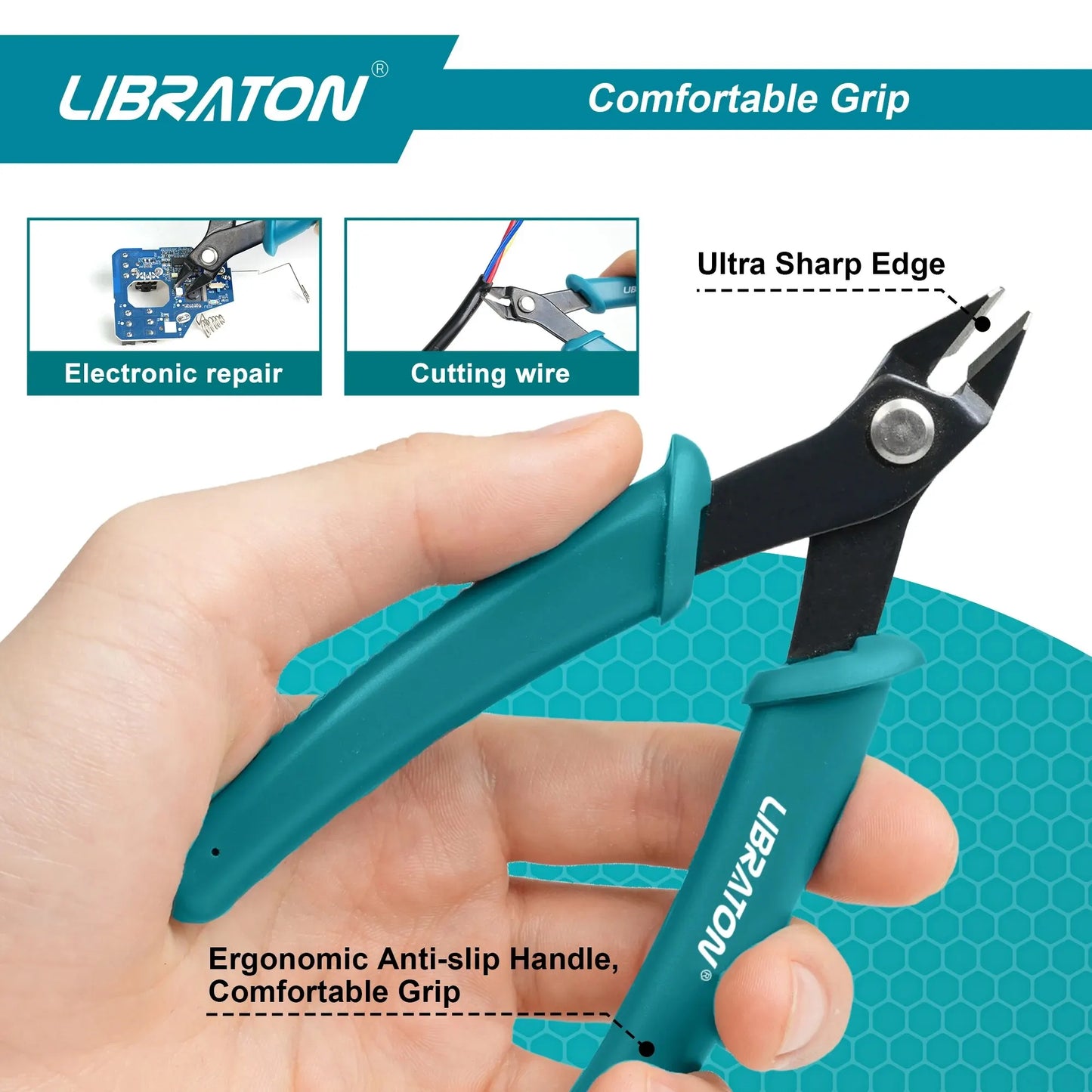Micro Wire Cutter Precision Electronics Flush Cutter and Side Cutting Pliers Clean Cut for Model Jewelry Model Kits