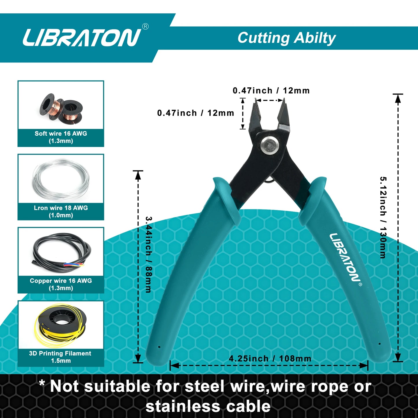 Micro Wire Cutter Precision Electronics Flush Cutter and Side Cutting Pliers Clean Cut for Model Jewelry Model Kits