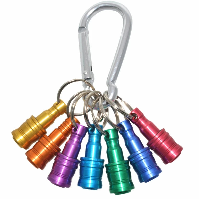 Versatile 1/4 Inch Hex Shank Screwdriver Bits Holder Extension Bar - 5 to 10 Piece Keychain Adapter for Effortless Drill Changes